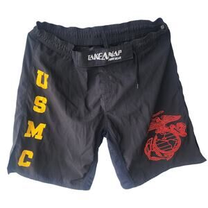 Men’s Take A Nap USMC Marines UFC Jiu Jitsu MMA Fight Shorts Board Shorts Large